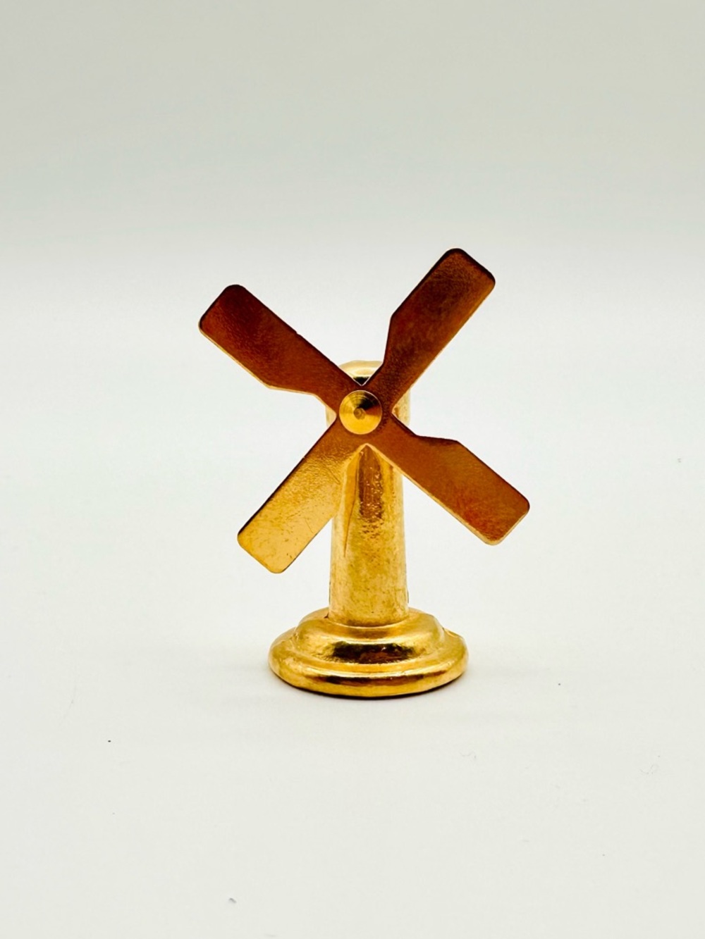 Vintage Brass Miniature Windmill